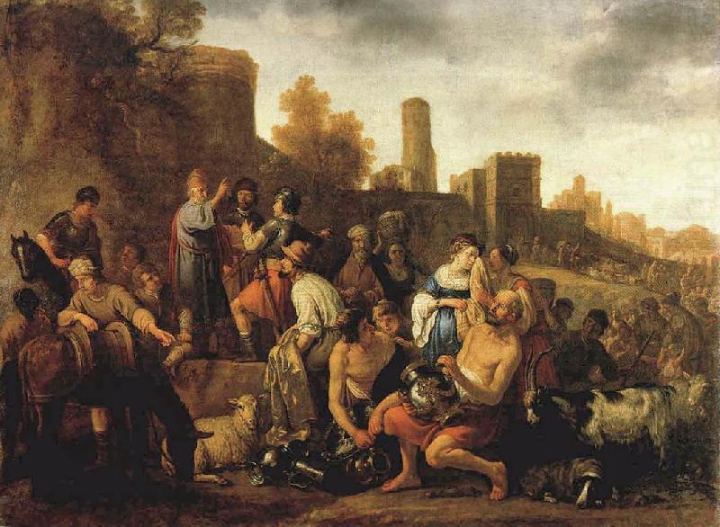 MOEYAERT, Claes Cornelisz. Moses Ordering the Slaughter of the Midianitic ag china oil painting image